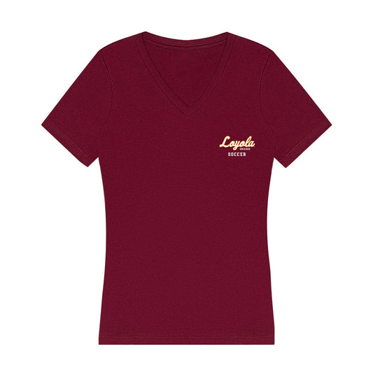 Loyola - NCAA Women's Soccer : Gabby Wojtarowicz - Women's V-Neck T-Shirt-0
