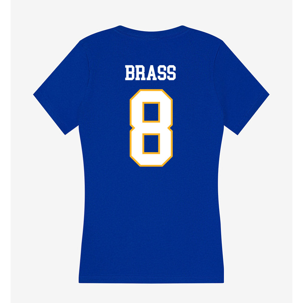 SJSU - NCAA Women's Soccer : Joliye Brass - Women's V-Neck T-Shirt-1