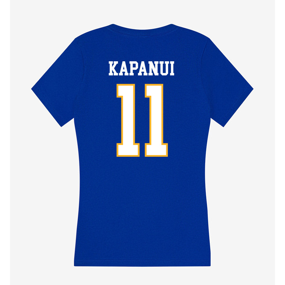 SJSU - NCAA Football : Champ Kapanui - Women's V-Neck T-Shirt-1