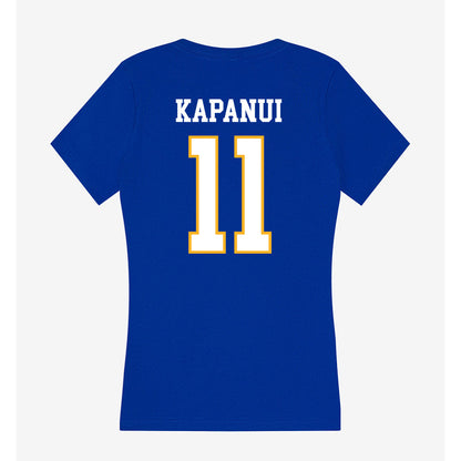 SJSU - NCAA Football : Champ Kapanui - Women's V-Neck T-Shirt-1