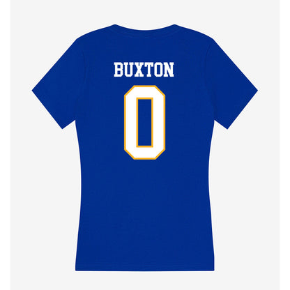 SJSU - NCAA Football : Isaiah Buxton - Women's V-Neck T-Shirt-1