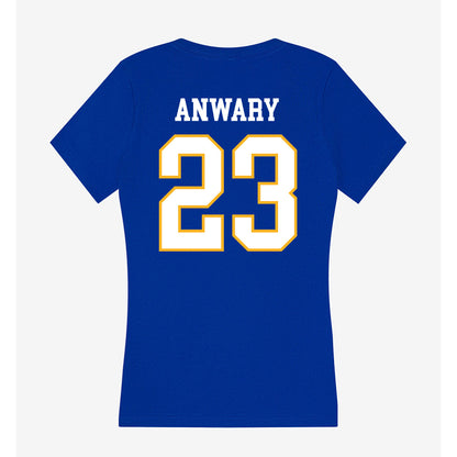 SJSU - NCAA Men's Soccer : Amir Anwary - Women's V-Neck T-Shirt-1