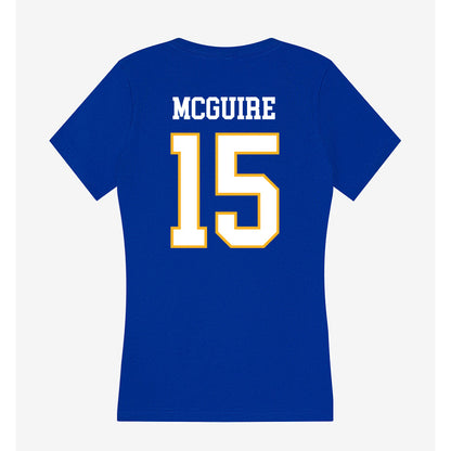 SJSU - NCAA Women's Water Polo : Makayla McGuire - Women's V-Neck T-Shirt-1