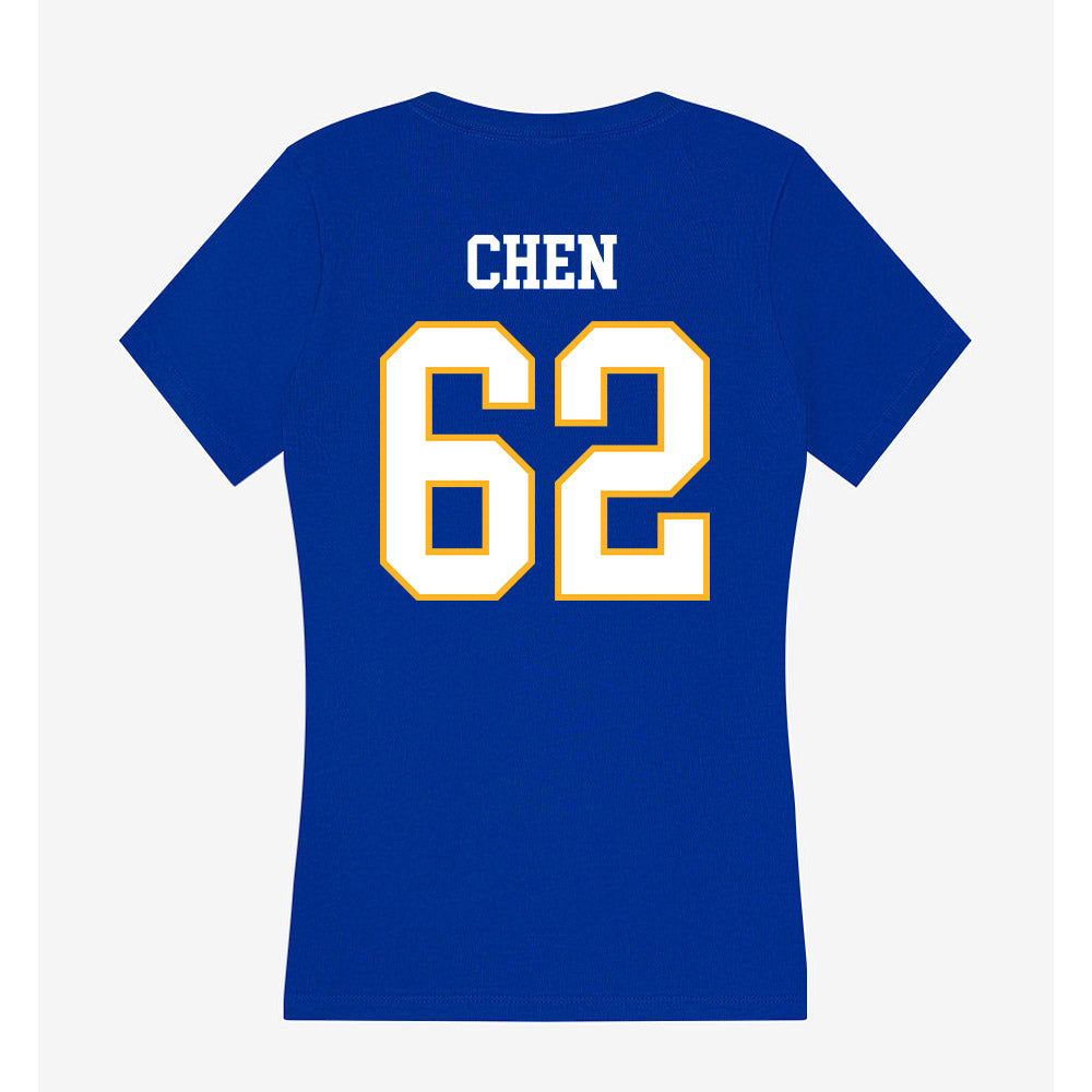 SJSU - NCAA Football : Tyler Chen - Women's V-Neck T-Shirt-1