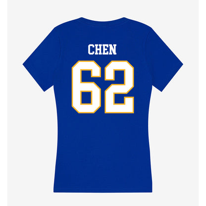 SJSU - NCAA Football : Tyler Chen - Women's V-Neck T-Shirt-1