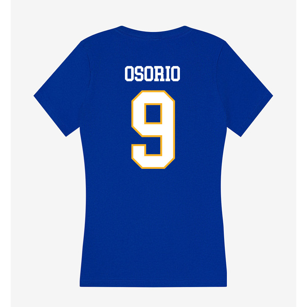 SJSU - NCAA Women's Water Polo : Jennine Osorio - Women's V-Neck T-Shirt-1
