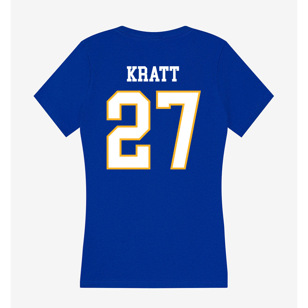 SJSU - NCAA Baseball : Spencer Kratt - Women's V-Neck T-Shirt-1