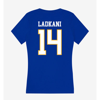 SJSU - NCAA Women's Soccer : Maryam Ladkani - Women's V-Neck T-Shirt-1