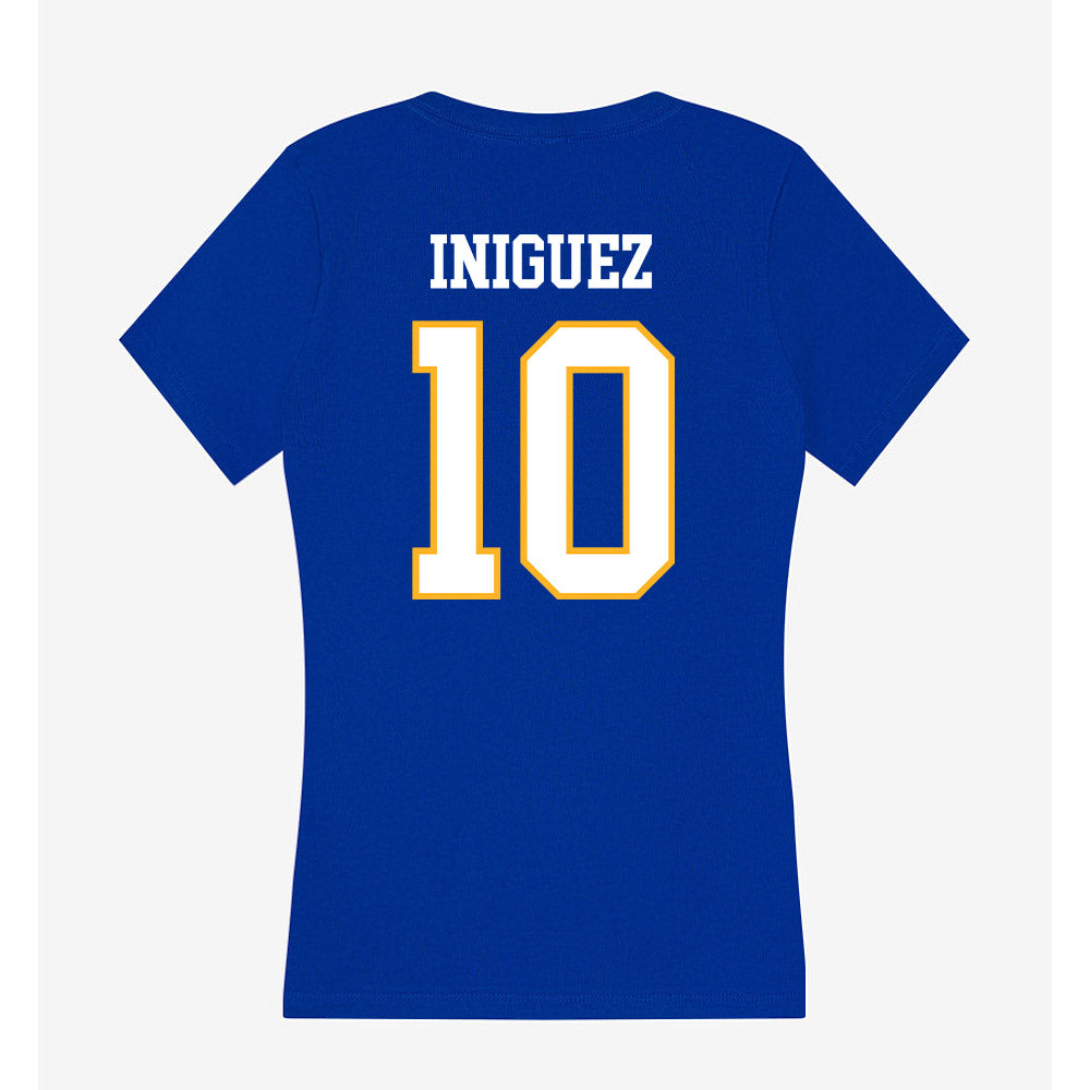 SJSU - NCAA Men's Soccer : Angel Iniguez - Women's V-Neck T-Shirt-1