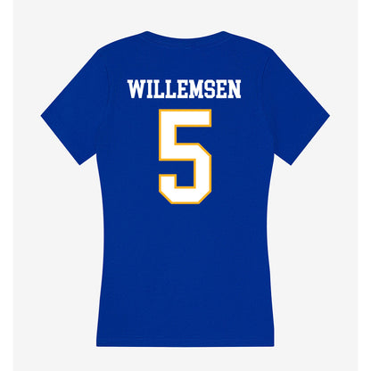 SJSU - NCAA Women's Water Polo : Nynke Willemsen - Women's V-Neck T-Shirt-1