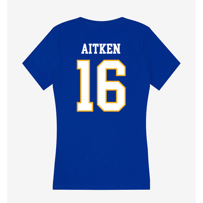 SJSU - NCAA Women's Soccer : Taejah Aitken - Women's V-Neck T-Shirt-1