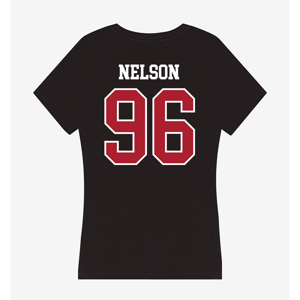 Nicholls State - NCAA Football : Gavin Nelson - Women's V-Neck T-Shirt-1
