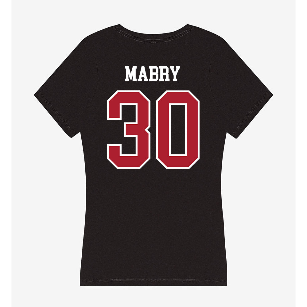Nicholls State - NCAA Baseball : Will Mabry - Women's V-Neck T-Shirt-1