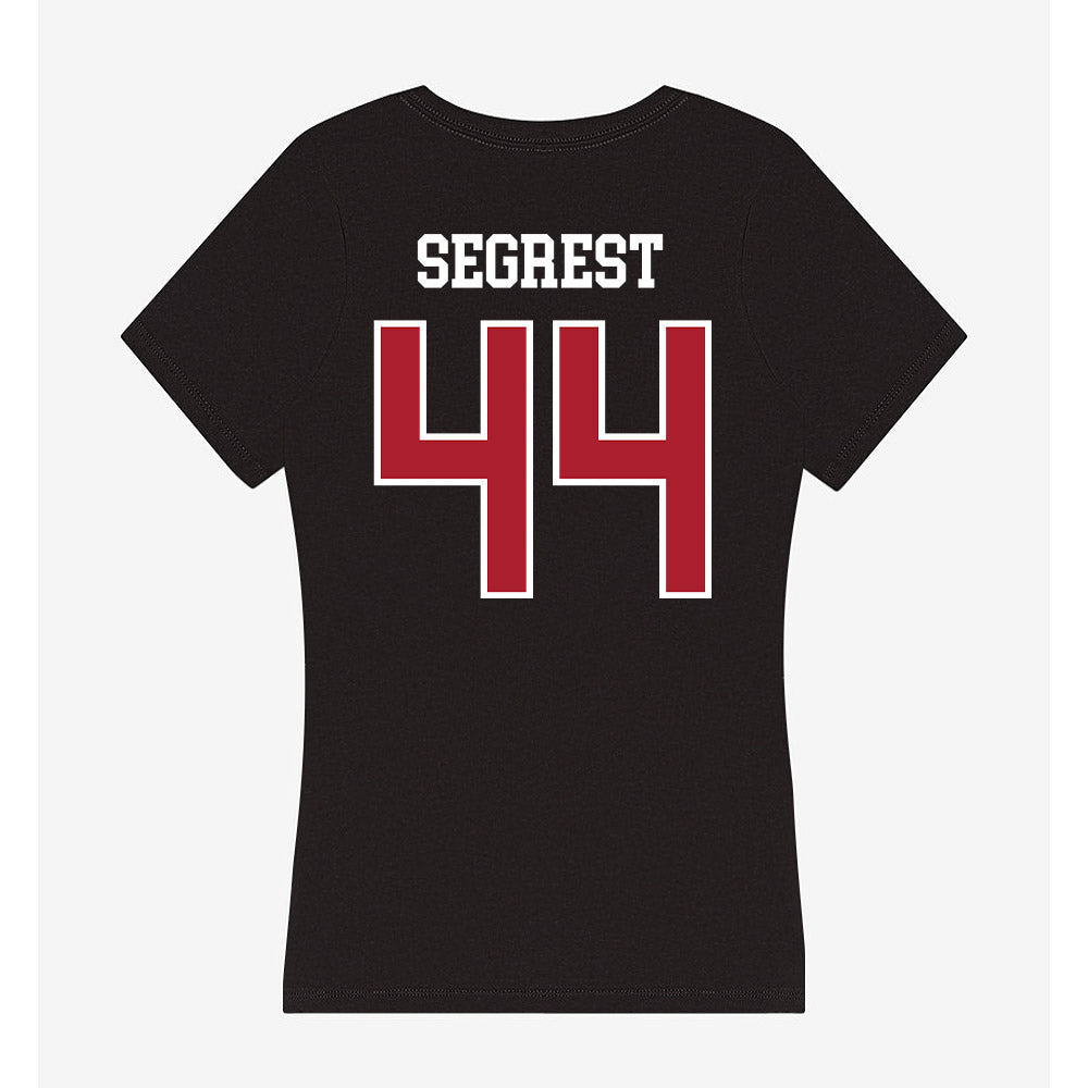 Nicholls State - NCAA Football : Dejarious Segrest - Women's V-Neck T-Shirt-1