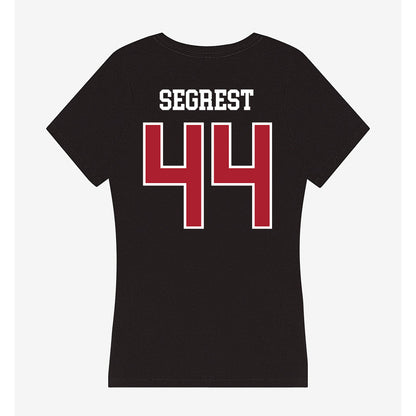 Nicholls State - NCAA Football : Dejarious Segrest - Women's V-Neck T-Shirt-1
