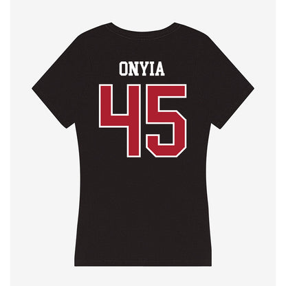 Nicholls State - NCAA Football : Noah Onyia - Women's V-Neck T-Shirt-1
