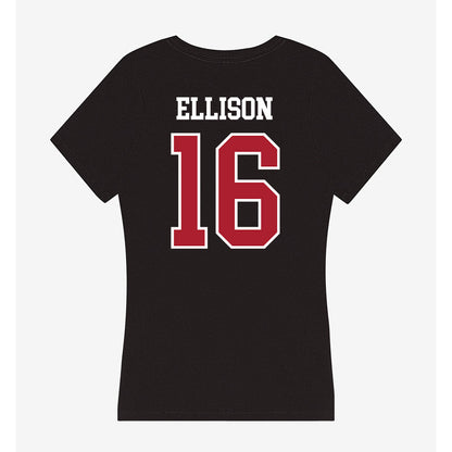 Nicholls State - NCAA Beach Volleyball : Anna Ellison - Women's V-Neck T-Shirt-1