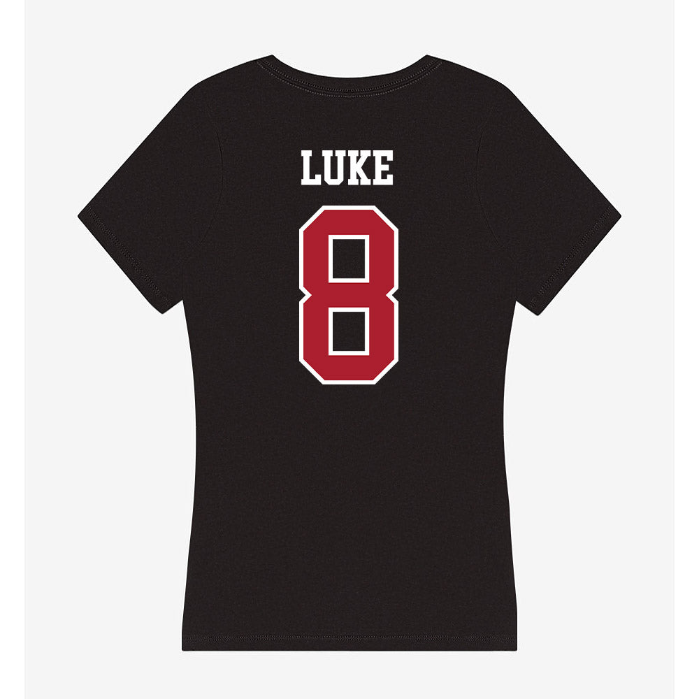 Nicholls State - NCAA Baseball : Haden Luke - Women's V-Neck T-Shirt-1