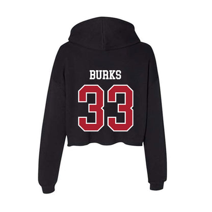 Nicholls State - NCAA Women's Basketball : Emani Burks - Women's Crop Fleece Hoodie-1