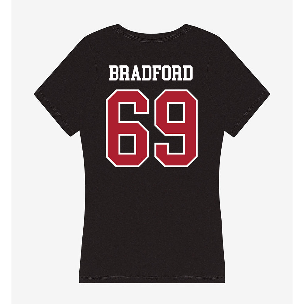 Nicholls State - NCAA Football : Joseph Bradford - Women's V-Neck T-Shirt-1