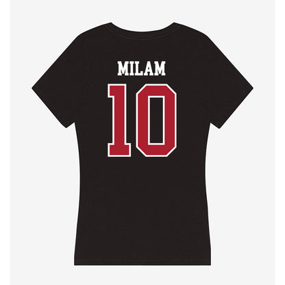 Nicholls State - NCAA Baseball : Jaxon Milam - Women's V-Neck T-Shirt-1