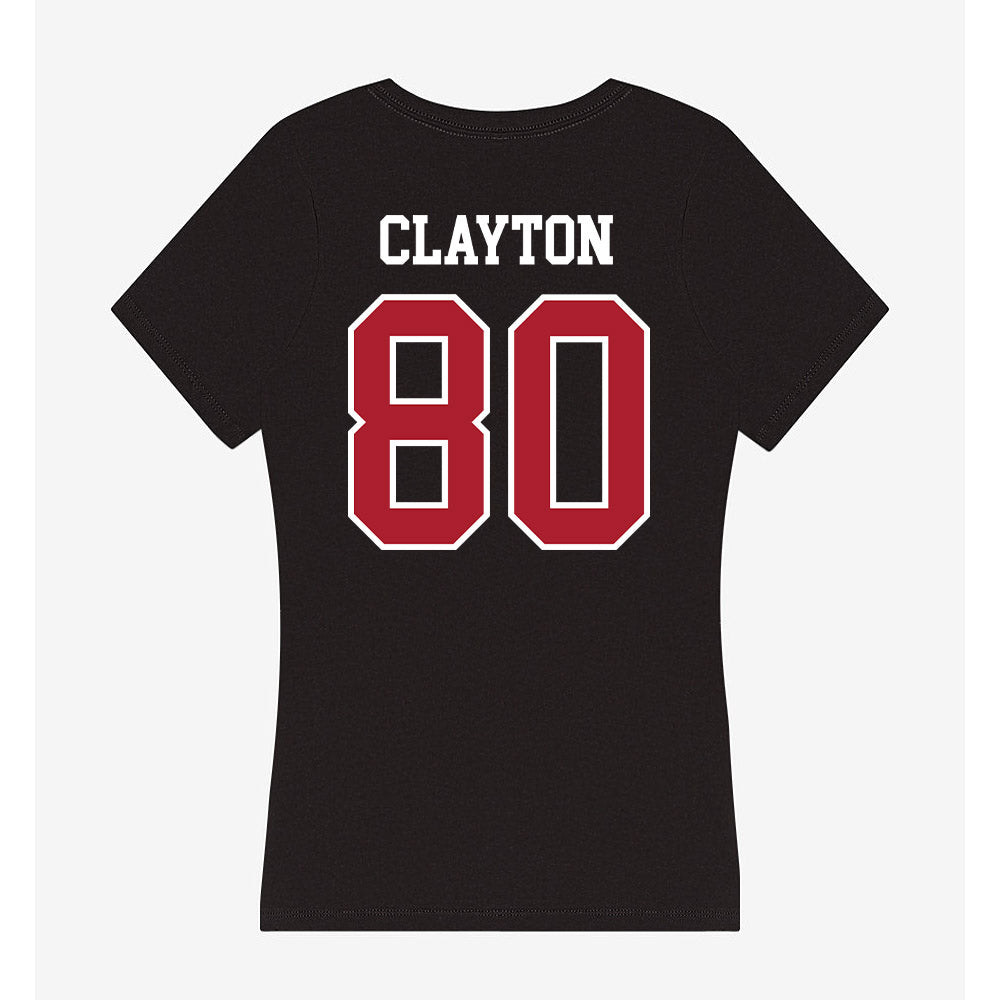 Nicholls State - NCAA Football : Amari Clayton - Women's V-Neck T-Shirt-1