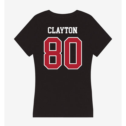 Nicholls State - NCAA Football : Amari Clayton - Women's V-Neck T-Shirt-1