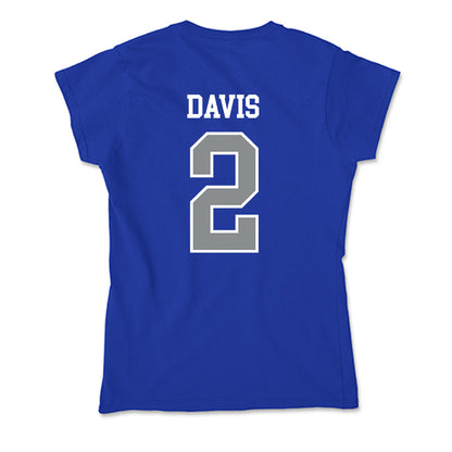 Memphis - NCAA Men's Basketball : Zach Davis - Soft Style Women’s T-Shirt-1