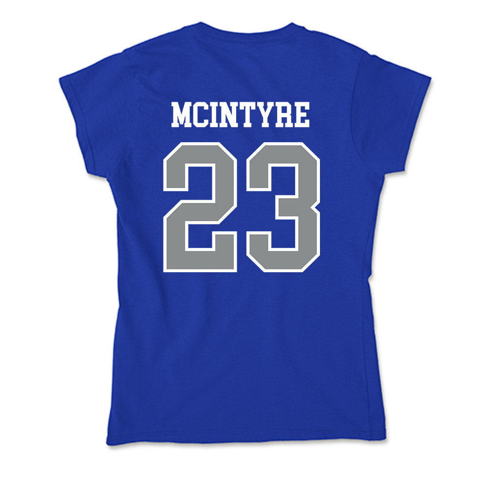 Memphis - NCAA Men's Soccer : Arlo Mcintyre - Soft Style Women’s T-Shirt-1