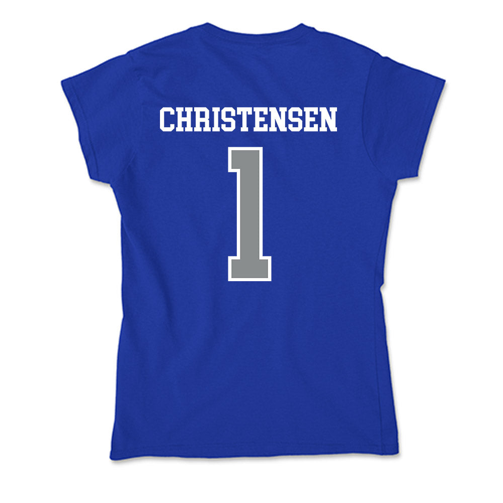 Memphis - NCAA Men's Soccer : Mathias Christensen - Soft Style Women’s T-Shirt-1
