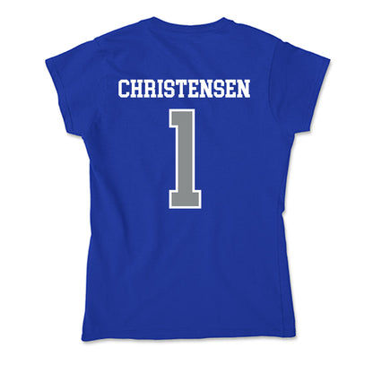 Memphis - NCAA Men's Soccer : Mathias Christensen - Soft Style Women’s T-Shirt-1
