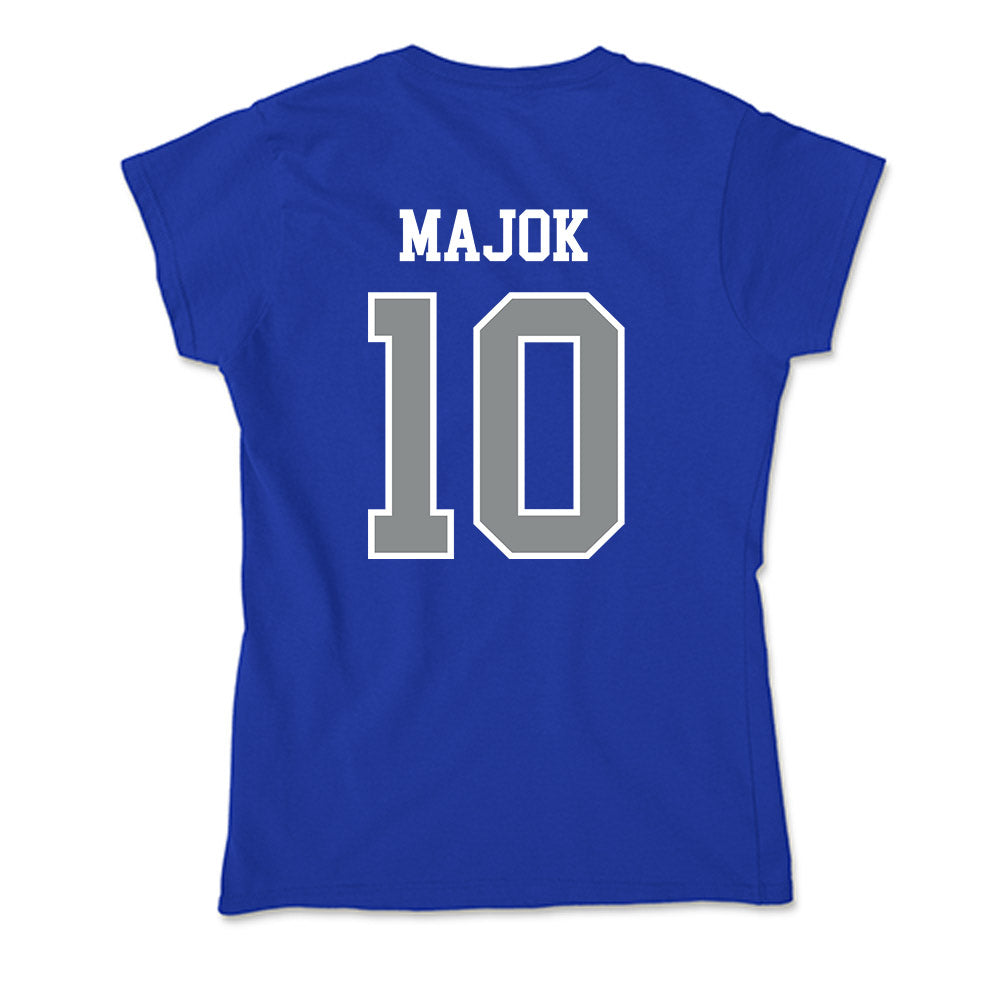 Memphis - NCAA Men's Basketball : Simon Majok - Soft Style Women’s T-Shirt-1
