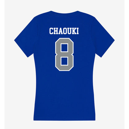 Memphis - NCAA Men's Soccer : Saad Chaouki - Women's V-Neck T-Shirt-1