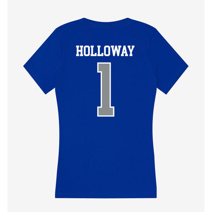 Memphis - NCAA Men's Basketball : Joshua Holloway - Women's V-Neck T-Shirt-1
