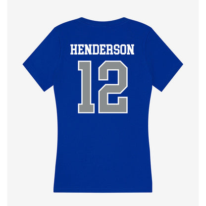 Memphis - NCAA Women's Volleyball : Janyah Henderson - Women's V-Neck T-Shirt-1