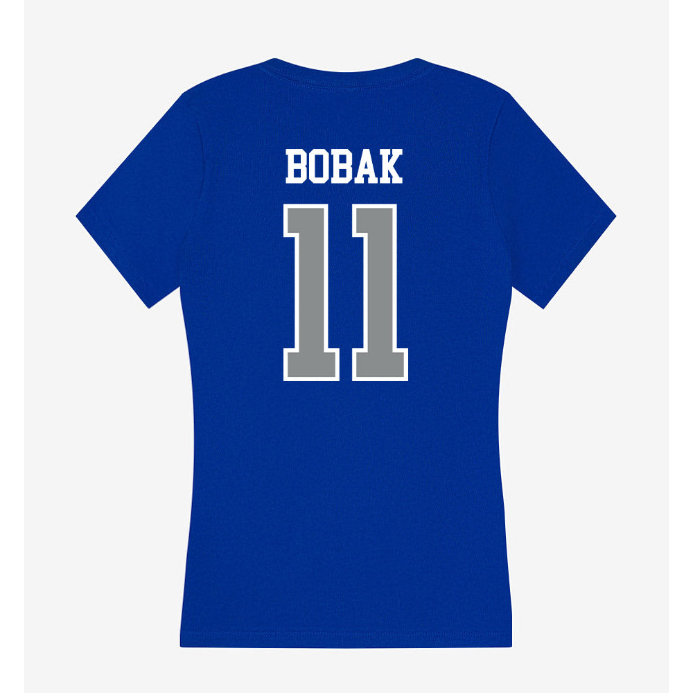 Memphis - NCAA Men's Track & Field : Alex Bobak - Women's V-Neck T-Shirt-1