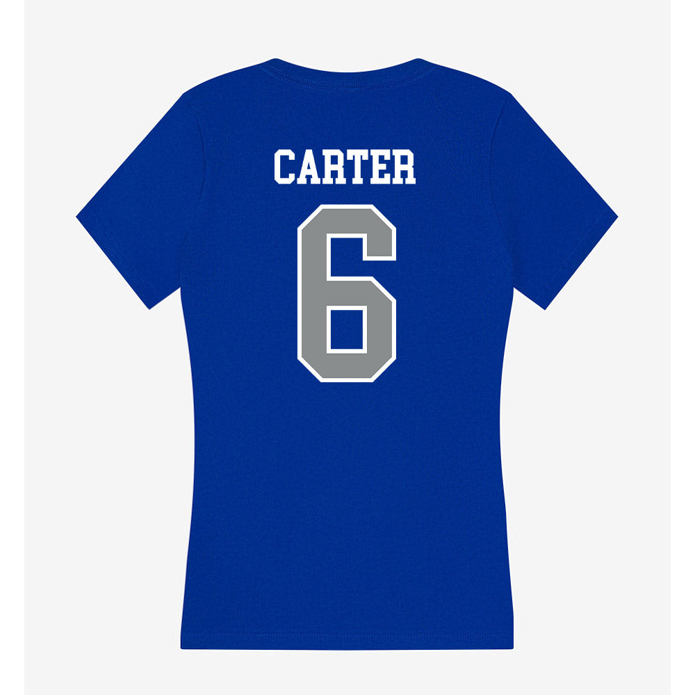 Memphis - NCAA Football : Jaylin Carter - Women's V-Neck T-Shirt-1