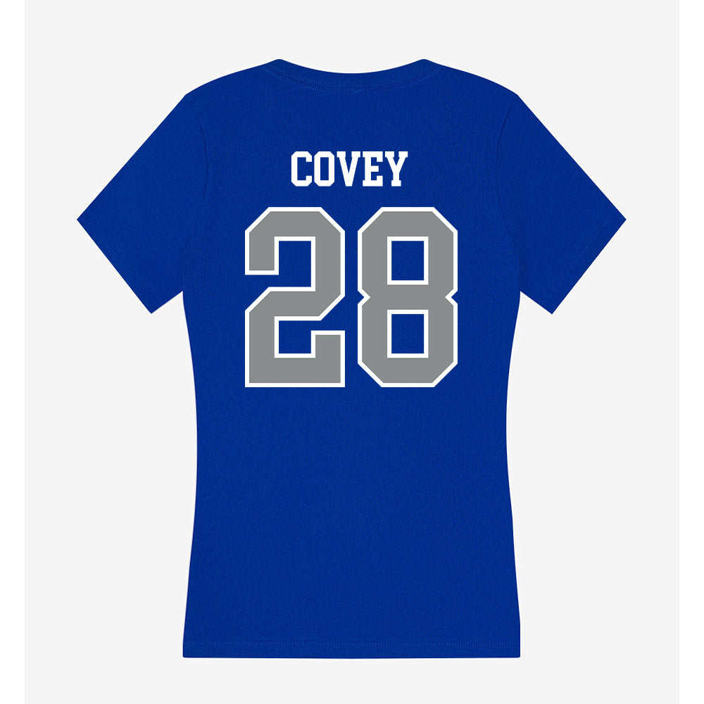 Memphis - NCAA Football : Manny Covey - Women's V-Neck T-Shirt-1