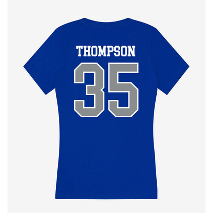 Memphis - NCAA Football : DeAngelo Thompson - Women's V-Neck T-Shirt-1
