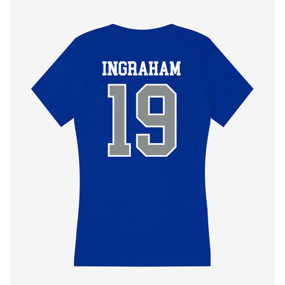 Memphis - NCAA Men's Basketball : Tariq Ingraham - Women's V-Neck T-Shirt-1