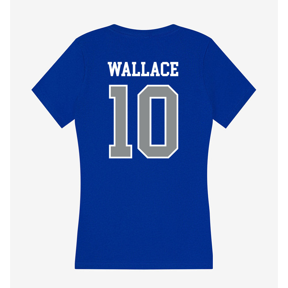 Memphis - NCAA Football : Justin Wallace - Women's V-Neck T-Shirt-1