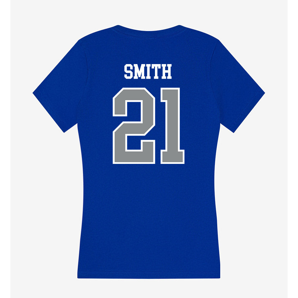 Memphis - NCAA Baseball : Charlie Smith - Women's V-Neck T-Shirt-1