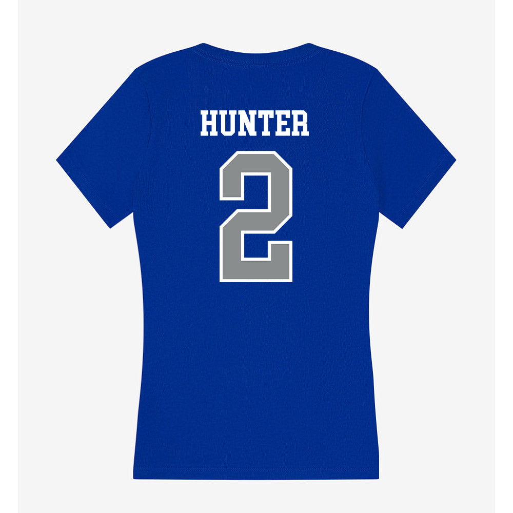 Memphis - NCAA Women's Basketball : Jordan Hunter - Women's V-Neck T-Shirt-1