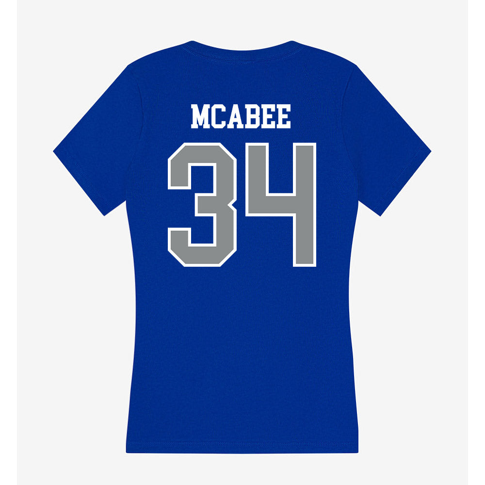 Memphis - NCAA Baseball : Brady McAbee - Women's V-Neck T-Shirt-1