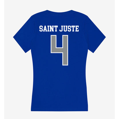 Memphis - NCAA Men's Soccer : Junior Saint Juste - Women's V-Neck T-Shirt-1