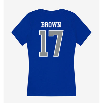 Memphis - NCAA Football : Alante Brown - Women's V-Neck T-Shirt-1