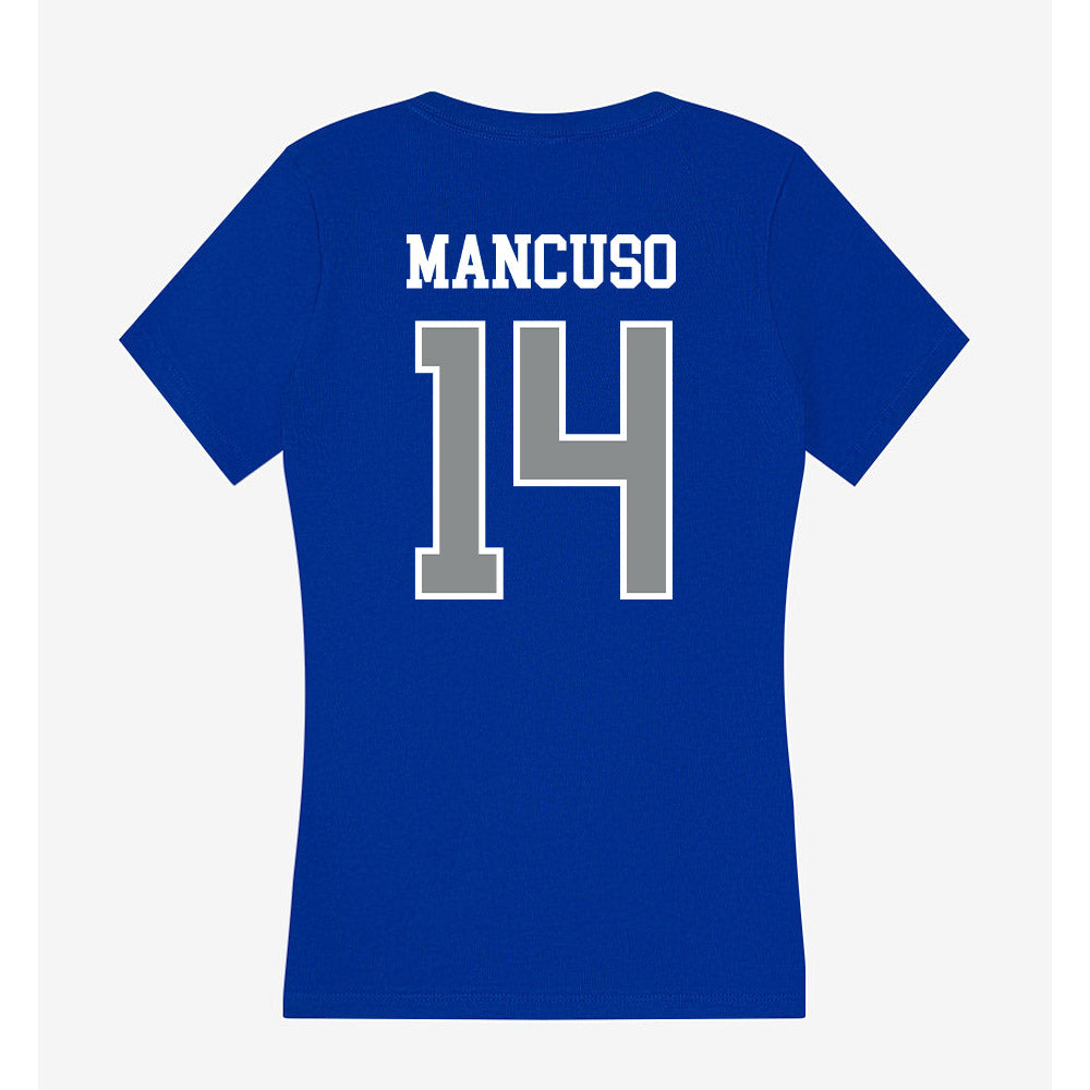 Memphis - NCAA Men's Soccer : Thomas Mancuso - Women's V-Neck T-Shirt-1