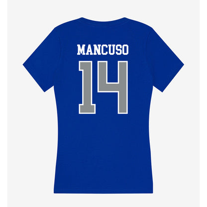 Memphis - NCAA Men's Soccer : Thomas Mancuso - Women's V-Neck T-Shirt-1