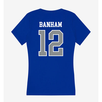 Memphis - NCAA Men's Soccer : Carson Banham - Women's V-Neck T-Shirt-1