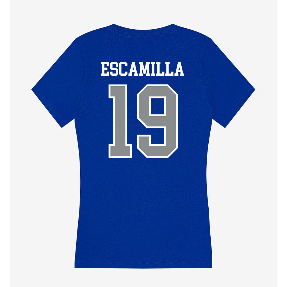 Memphis - NCAA Men's Soccer : Iggie Escamilla - Women's V-Neck T-Shirt-1